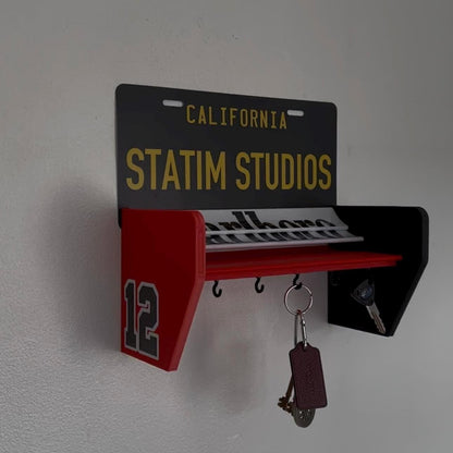 Retro racing key holder decrotive, MP4/4 inspired design VINTAGE