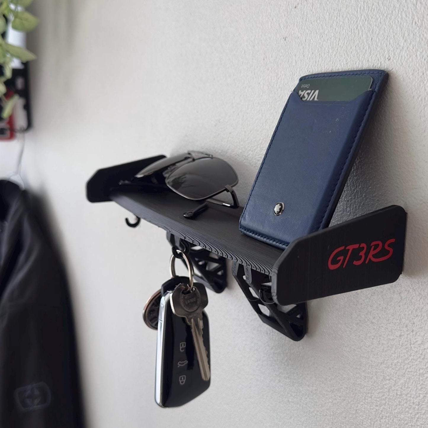 GT3 RS Spoiler Key Holder – Motorsport-Inspired Wall Mount for Car Enthusiasts
