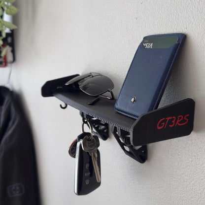 GT3 RS Spoiler Key Holder – Motorsport-Inspired Wall Mount for Car Enthusiasts