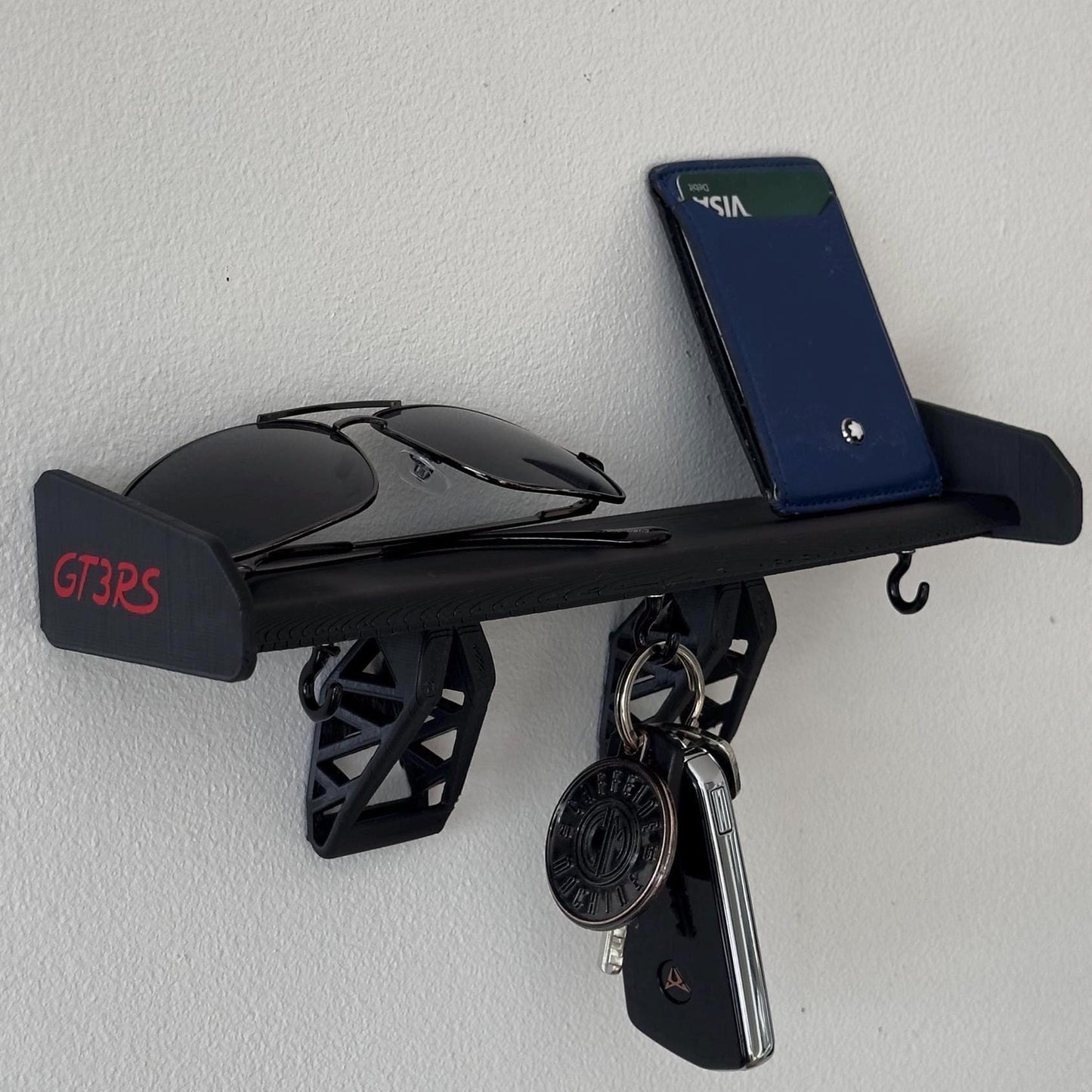 GT3 RS Spoiler Key Holder – Motorsport-Inspired Wall Mount for Car Enthusiasts