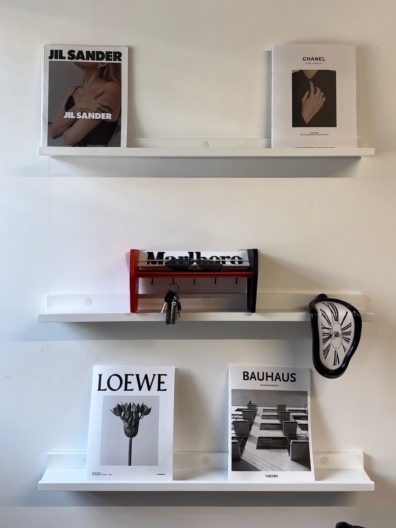 Retro racing key holder decrotive, MP4/4 inspired design VINTAGE