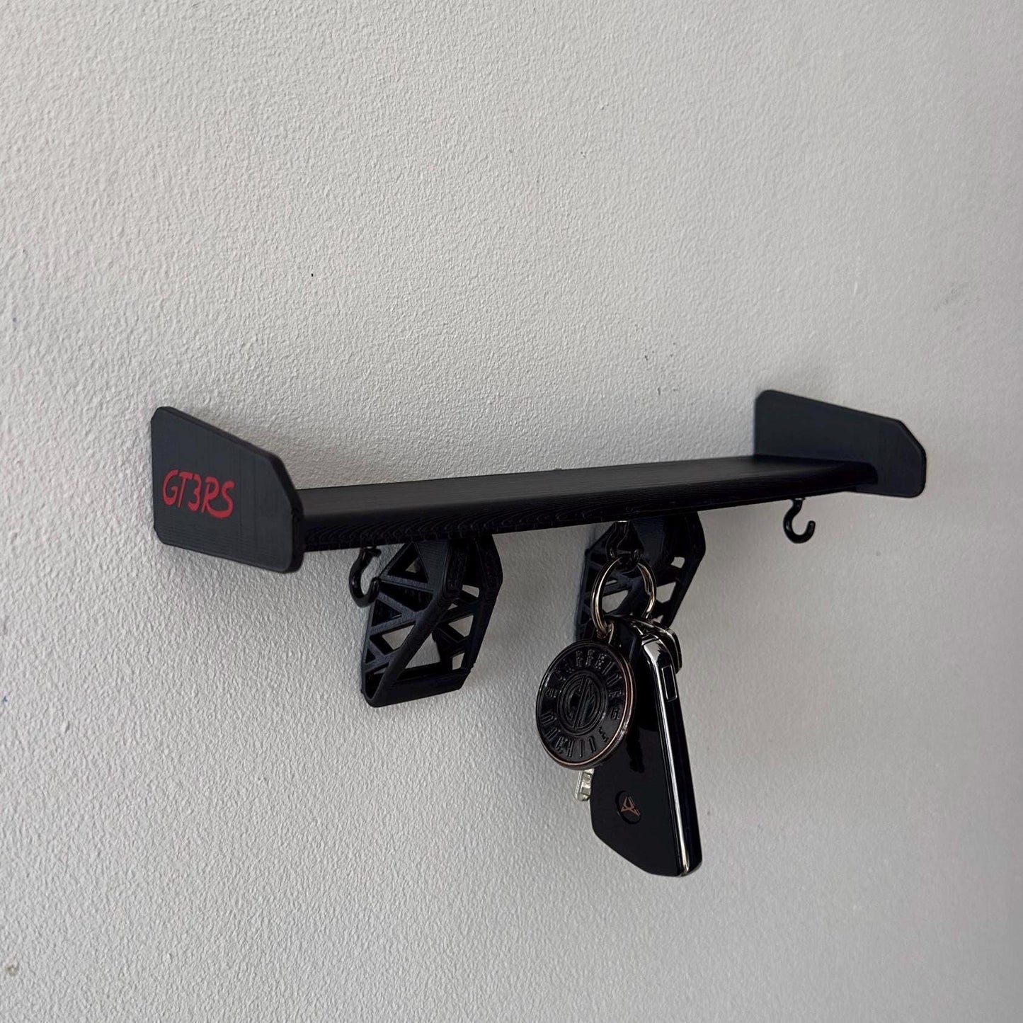 GT3 RS Spoiler Key Holder – Motorsport-Inspired Wall Mount for Car Enthusiasts
